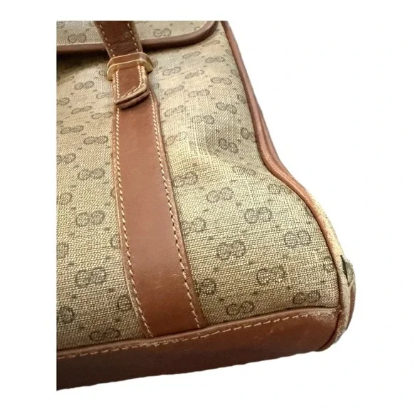 Gucci Micro GG Monogram Top Handle Bag Vintage Brown - Picture 4 of 11